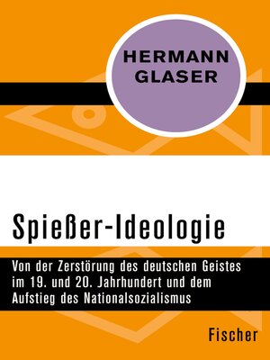 cover image of Spießer-Ideologie